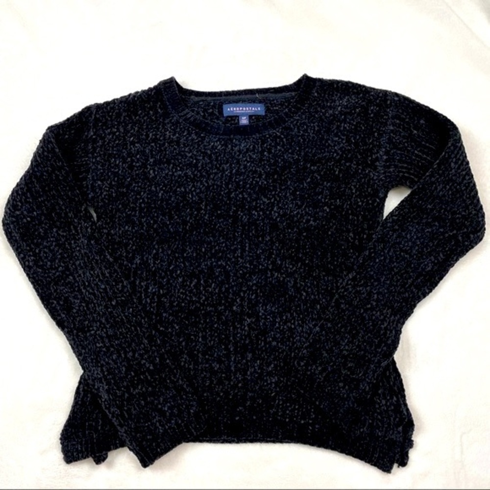 Black Aeropostale Soft Knot Sweater